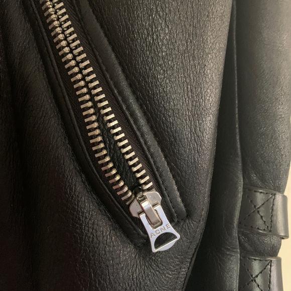 ACNE studios authentic Sherpa leather biker jacket - 36 - medium - Picture 9 of 16